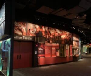 Renovated multimedia exhibition corridor at Jamestown Settlement Main Gallery